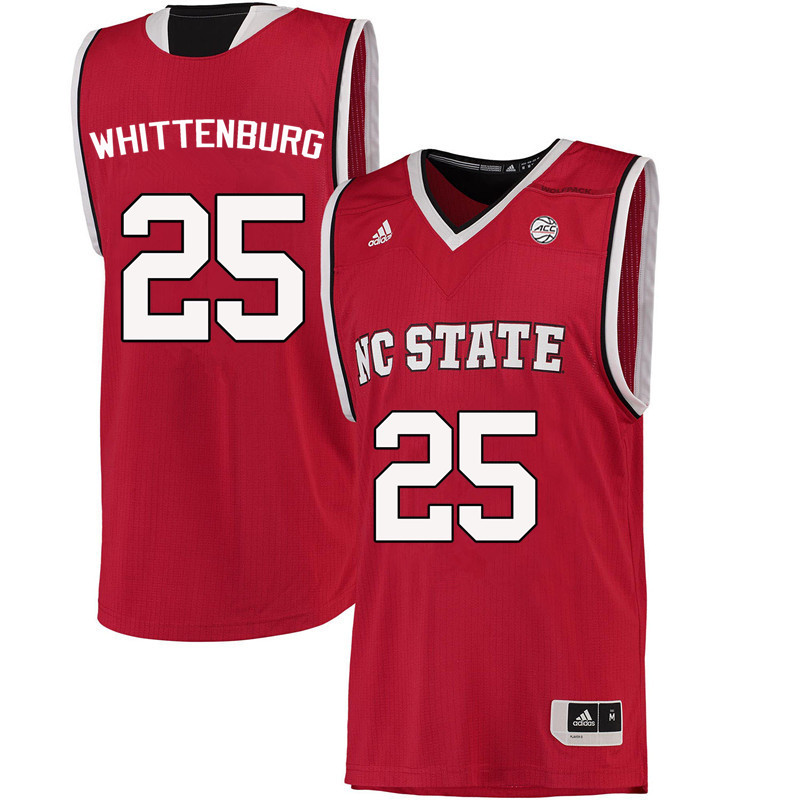 Men NC State Wolfpack #25 Dereck Whittenburg College Basketball Jerseys-Red - Click Image to Close